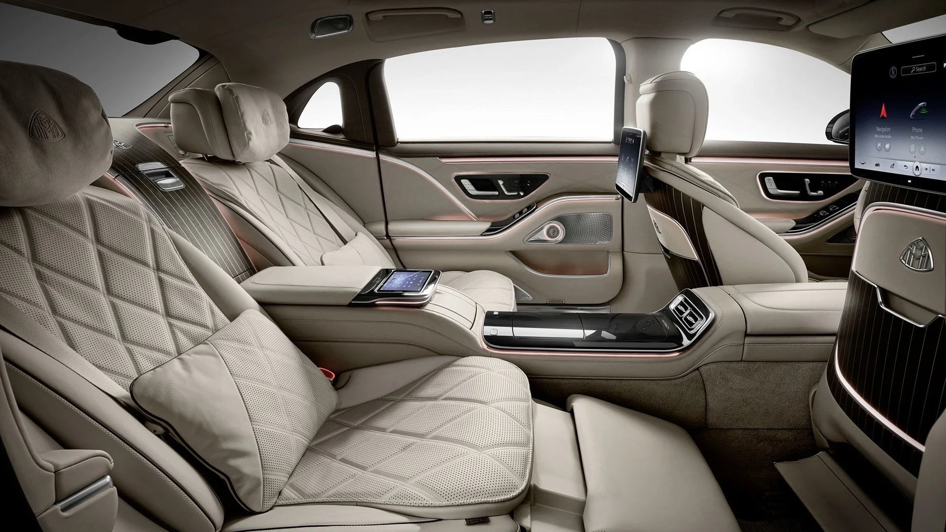 Interior of Luxury Vehicle for Luxury London Airport Transfers with Uva Cars